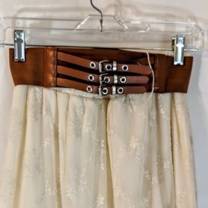 No Boundaries Skirts - Sexy Faux Leather and Lace Skirt sz M No Boundaries Skirts - Sexy Faux Leather and Lace Skirt sz M